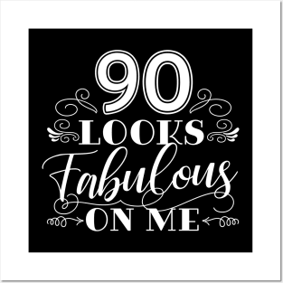 90 Looks Fabulous - Black Posters and Art